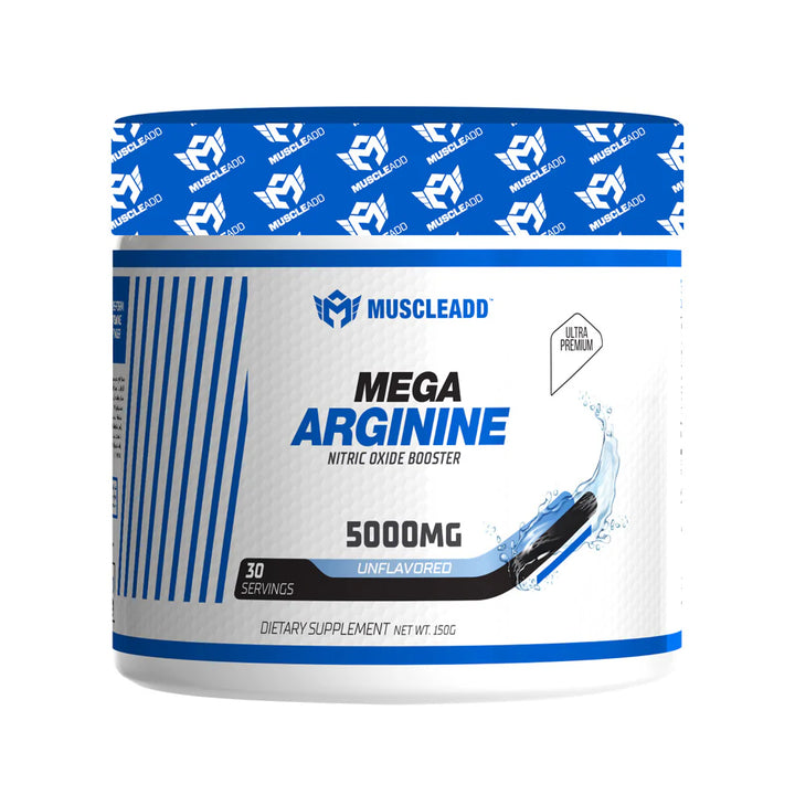 MUSCLE ADD MEGA ARGININE 5000MG UNFLAVORED 150GM