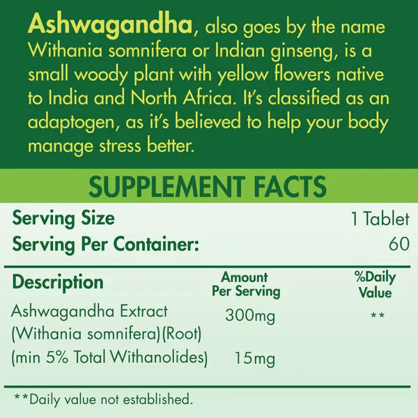 Organic Nation Ashwagandha 600 60Tabs