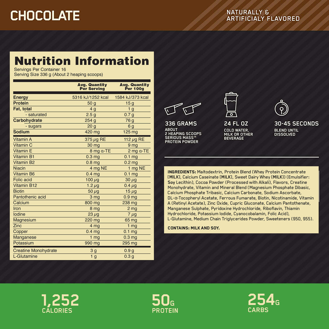 OPTIMUM NUTRITION SERIOUS MASS