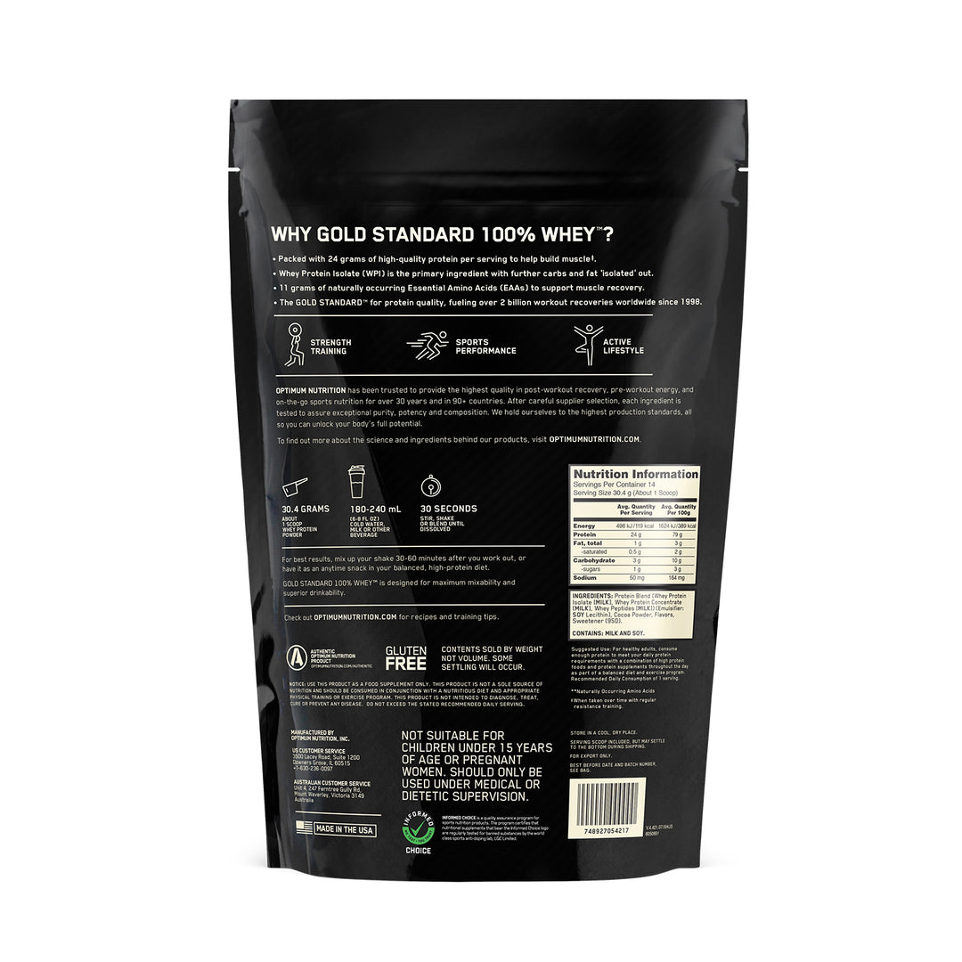 OPTIMUM NUTRITION GOLD STANDARD 100% WHEY PROTEIN