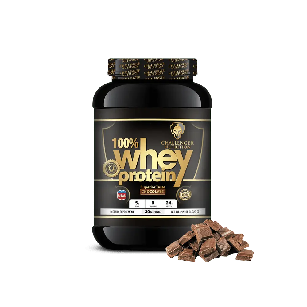 Challenger Nutrition 100% Whey Protein Chocolate 2.2Lb/1.2Kg, 30Serv.