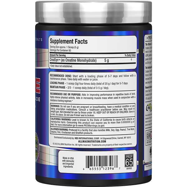 ALL MAX CREATINE MONOHYDRATE POWDER 400GM