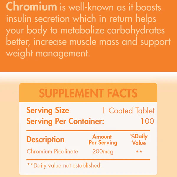 ORGANIC NATION CHROMIUM PICOLINATE