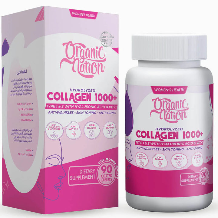 ORGANIC NATION HYDROLYZED COLLAGEN 1000+