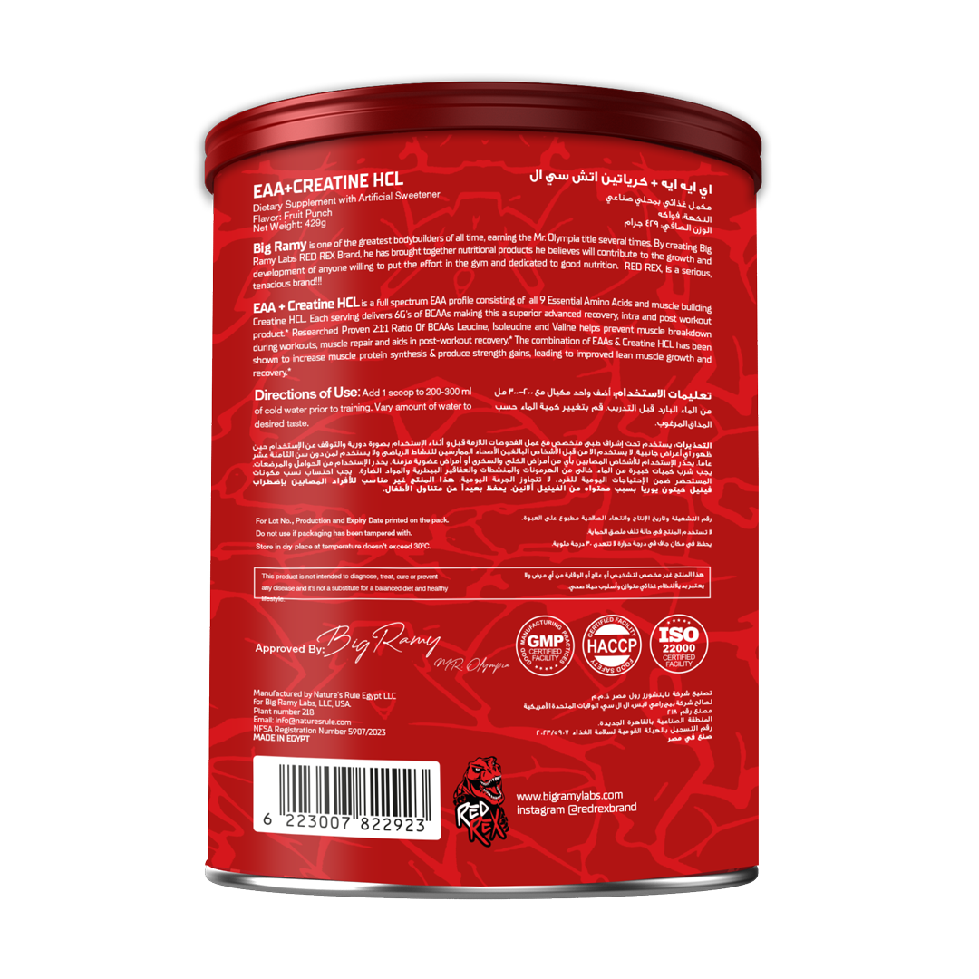 REDREX EAA + CREATINE HCL 429GM