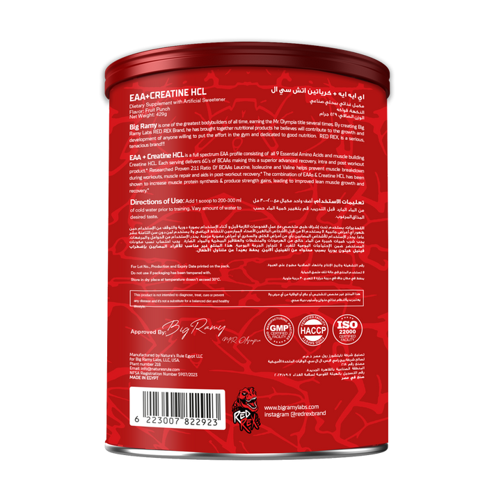 REDREX EAA + CREATINE HCL 429GM