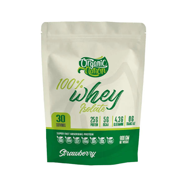 ORGANIC NATION ISOLATE WHEY PROTEIN 900GM