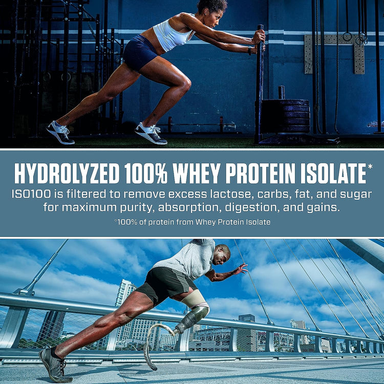 Dymatize ISO100 Hydrolized 100% Whey Protein Cookies & Cream 5Lb - 71Servings