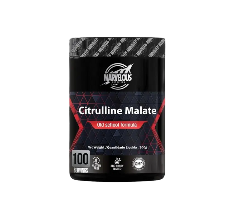 Marvelous Nutrition Citrulline Malate Unflavored 300Gm, 100Serv.