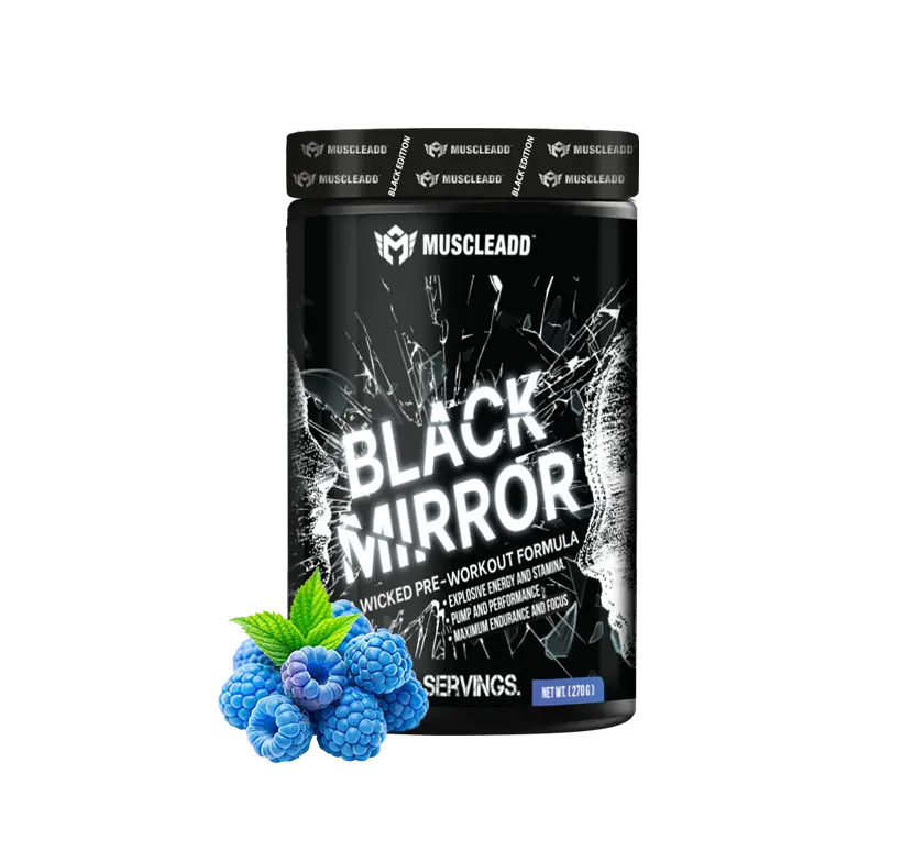 Muscle Add Black Mirror .Blue Razz, 30 Serv.