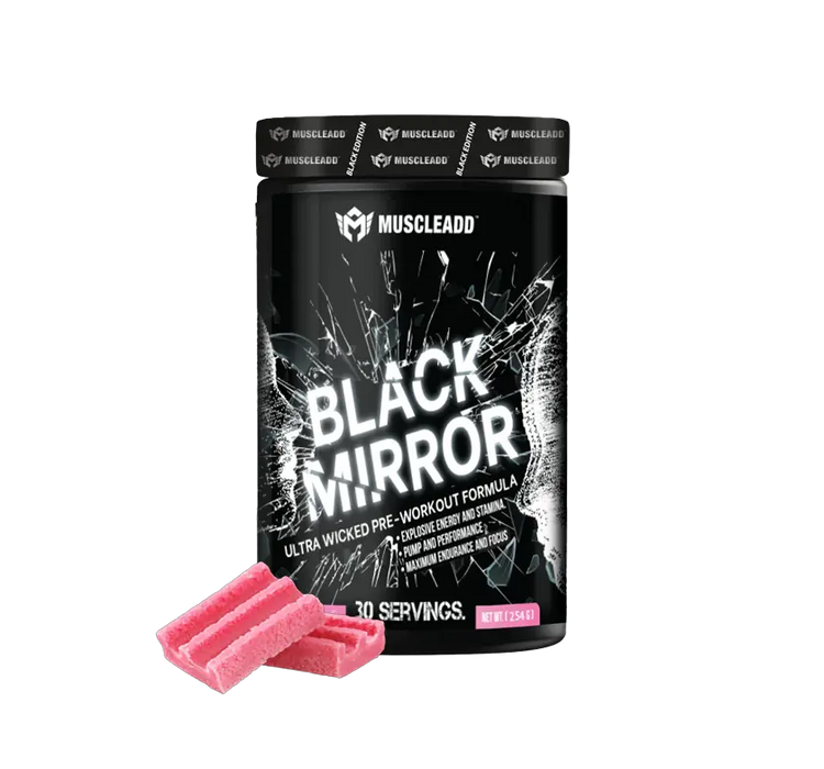 Muscle Add Black Mirror Bubble Gum, 30Serv.