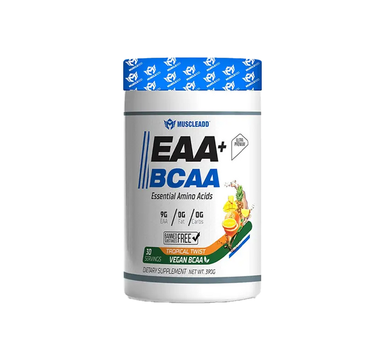 Muscle Add EAA+BCAA Tropical Twist, 405Gm, 30Serv.