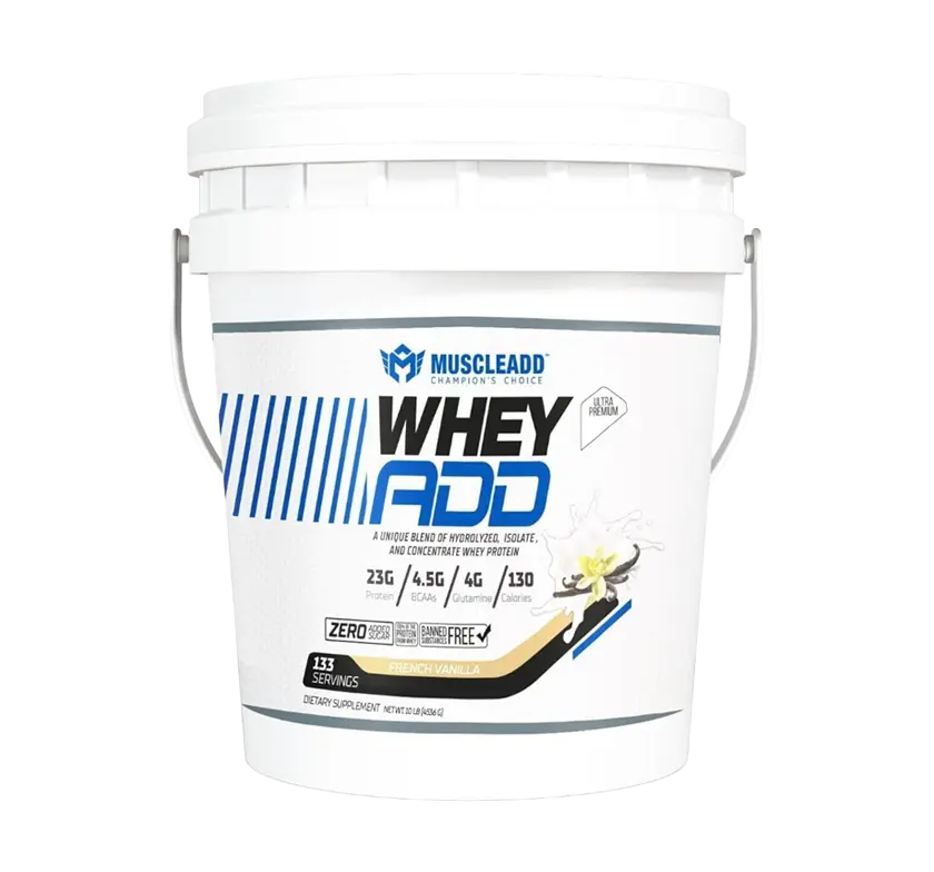 Muscle Add Whey Add Strawberry Milkshake 2.31Lb/1.05Kg 30Serv.