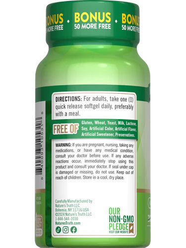 NATURES TRUTH VITAMIN D3 1000 IU 25MCG