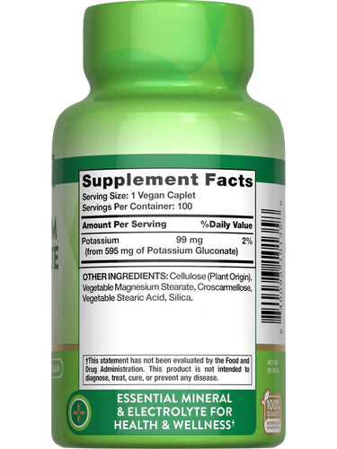 NATURES TRUTH POTASSIUM GLUCONATE 595MG