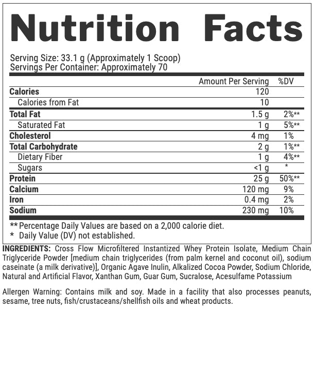 مسحوق بروتين ISO-Fit من Nutrex Research بنكهة الشوكولاتة 2.26 كجم، 70 جرعة.