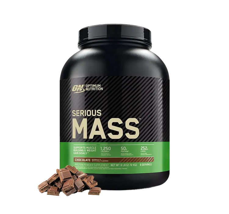 OPTIMUM NUTRITION Serious Mass Chocolate 6Lb/2.72Kg, 8Serv.