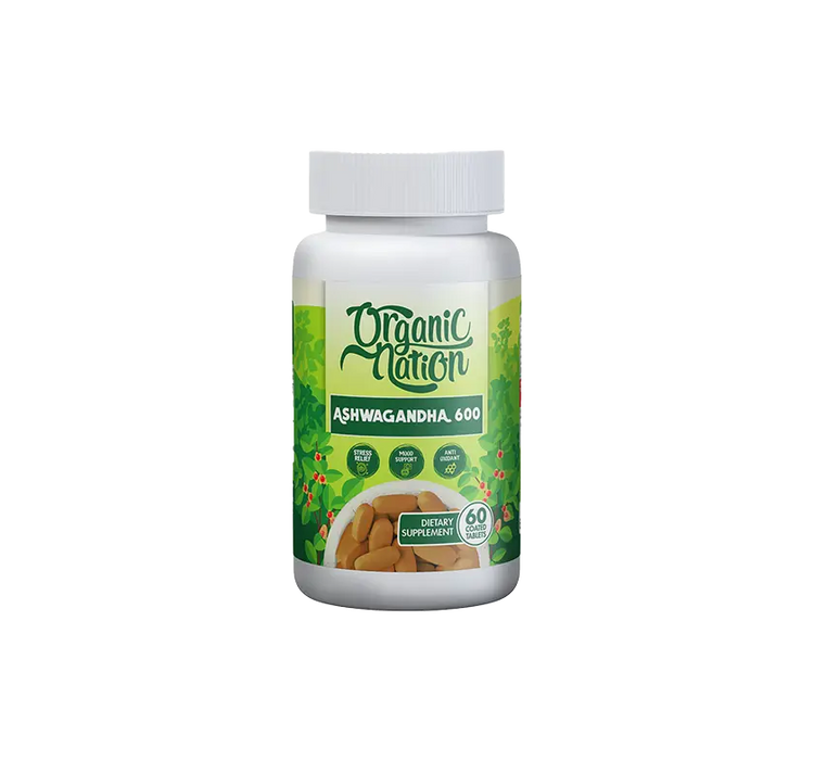 Organic Nation Ashwagandha 600 60Tabs