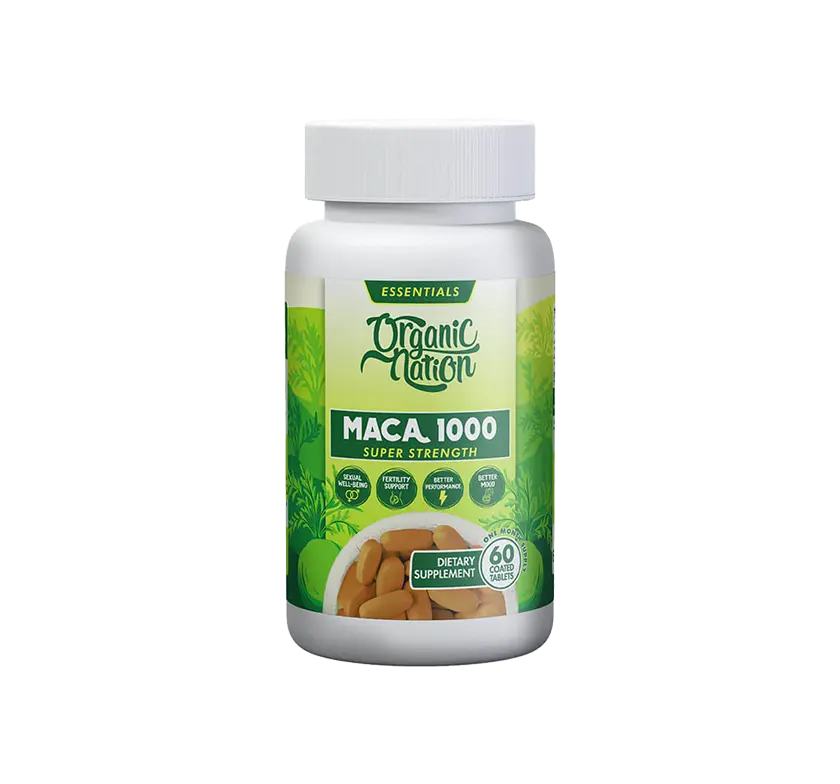 Organic Nation Maca100 60Tabs, 30Serv.