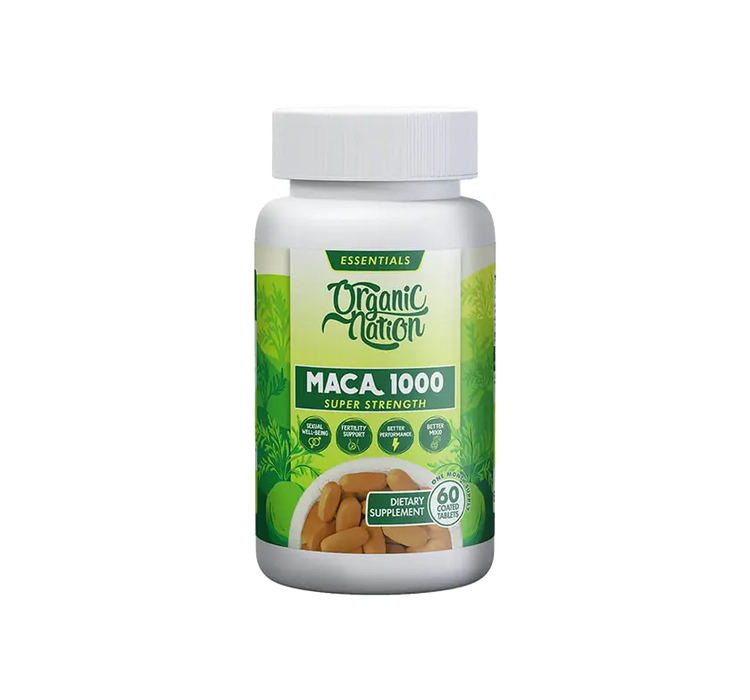 Organic Nation Maca100 60Tabs, 30Serv.