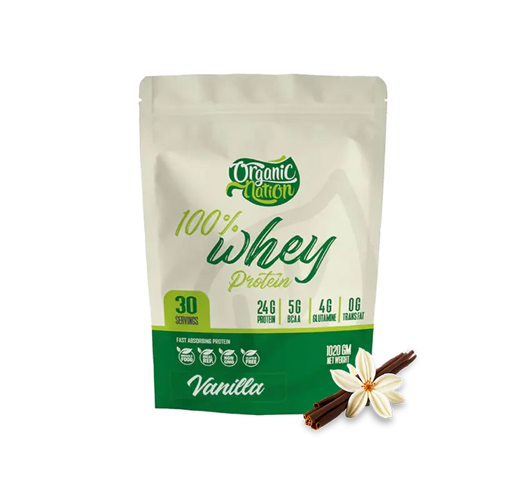 Organic Nation Whey Protein Vanilla 1.2Kg, 30Serv.