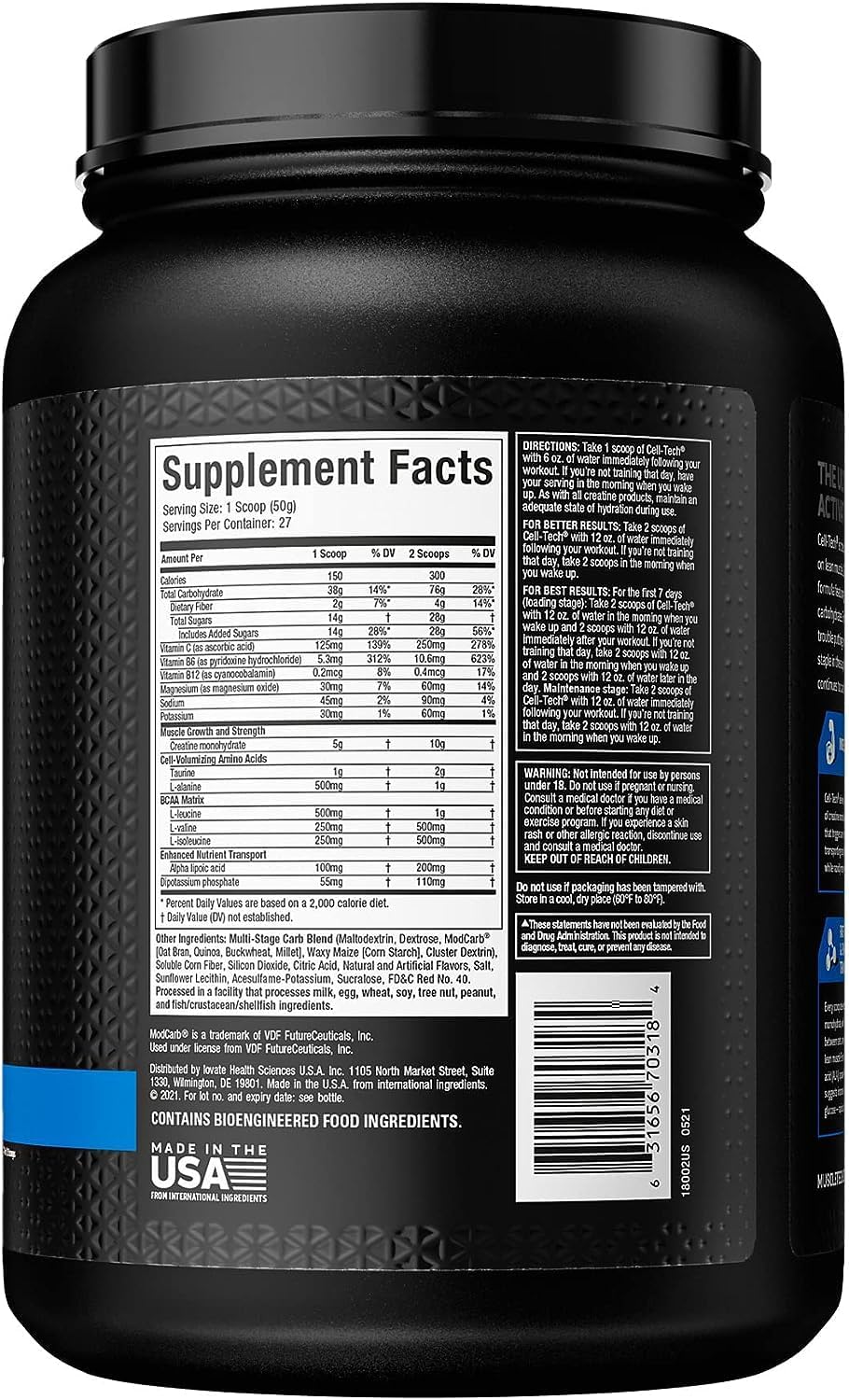 MUSCLE TECH CELL TECH CREATINE 1.36KG