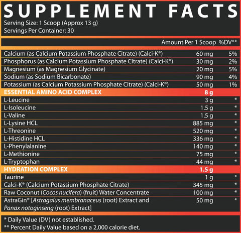 Nutrex Research EAA + Hydration - Strawberry Watermelon 30Serv.