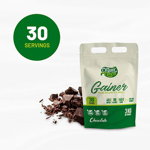 Organic Nation Gainer Chocolate 3Kg, 30 Serv.